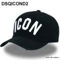【happy one】DSQICOND2 Letters Casquette Hats Solid Pattern Casquette Dad Cowboy hat Baseball Cap Snapback of Man Wom. 