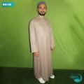 Brown Color Muslim Clothing Thobe Korean Micro Torre Fabric Saudi Arab full Sleeve Islamic Jubba for Men. 