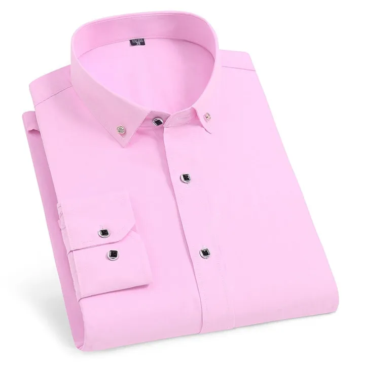 High%20Quality%20Men's%20Long%20Sleeve%20Shirt%20Dress%20Casual%20Solid%20Color%20Routine%20Fit%20Design%20Business%20Male%20Social%20Shirts%20White%20Blue%20Black%20-%20Image%205