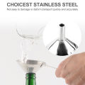 3pcs Funnel for Kitchen Stainless Steel Canning Jar Funnel for Transfer Spices Water Oil Liquid Jam Ingredients. 