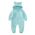 new born Plush Bear onesies Baby Rompers Toddler Girl Overall Jumpsuit fall Hooded Zipper clothes Boys Infant Crawling Clothing. 