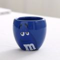 1 Piece M&M's Coffee Mugs Ceramic Tea Cups Cute Expression Cartoon Creative Drinkware Coffeeware. 