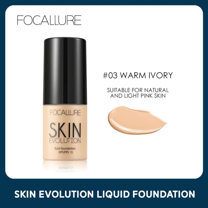 FOCALLURE 2-in-1 Foundation + Concealer – Volle Deckkraft, Langanhaltend, Mit LSF 15, Für Makellosen Teint
