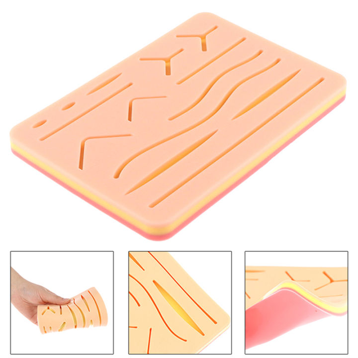 Reusable%20Surgical%20Medical%20Practice%20Traumatic%20Simulation%20Wounds%20Training%20Teaching%20Model%20Suture%20Kit%20Pad%20Silicone%20Fake%20Skin%20Suture%20-%20Image%204