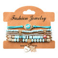 Bohemian Handmade Beads Bracelet Set For Women Summer Colorful Beaded Chain Bangle Girls Boho Jewelry Accessories.