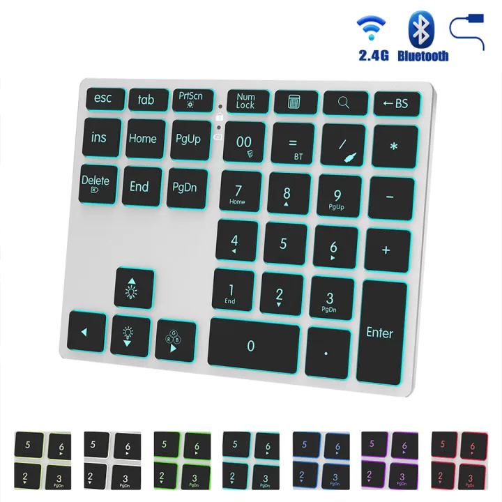 BOW%202.4G%20+%20Bluetooth%20Numeric%20Keypad%20Wireless%20Rechargeable%20Numpad%20Keyboard%20for%20iPad%20Laptop%20Wired%20Number%20Keyboard%20-%20Image%207
