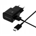 Fast Charger For Samsung Galaxy A51/A71/ A31/M31/ M30s A20 A20s A30 A30s A50 A50s A60 A70 M40 C9 Pro M40 Samsung Fast Charger with Type-C USB Cable Quick Charge Power Adapter - Black. 