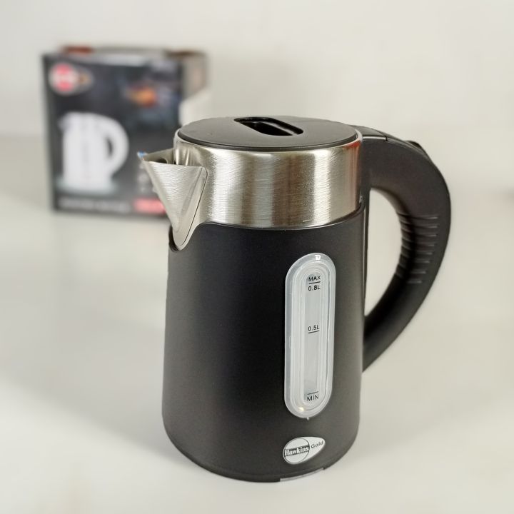Electric kettle of standard design, capacity 0.8L. With External Water level Indicator.  & 800 watt.