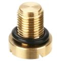 1 Piece Cooling Hose Connector & 1x Radiator Overflow Coolant Expansion Tank Bleeder Screw Gold for BMW E36 E39 E46 Etc. 