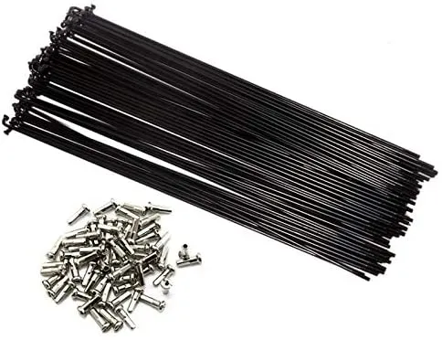 Bike%20Spokes%2026"%20Any%20Bicycle%20Stainless%20Steel%20Bicycle%20Spokes%20With%20Nipples%2010%20pcs%20Black%20-%20Image%203