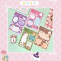 Rabbit bear design sticky notes Functional Sticky Strawberry-themed sticky notes 3x3 N Times Kawaii bookmark for Office supplies School supplies Daily reminder Gift for kids Journal planner. 