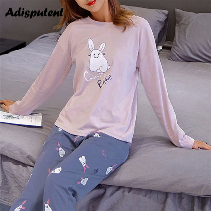 Kawaii%20Cartoon%20Pajama%20Sets%20Women%20Autumn%20Winter%20Flannel%20Sleepwear%20Women%20Pajamas%20Loung%20Pijama%20Mujer%20Night%20Wear%20For%20Women%20Homewear%20-%20Image%205