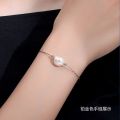 s925 sterling silver beaded universal bracelet for girls Lulutong adjustable simple thin bracelet perforated DIY hand ornament. 