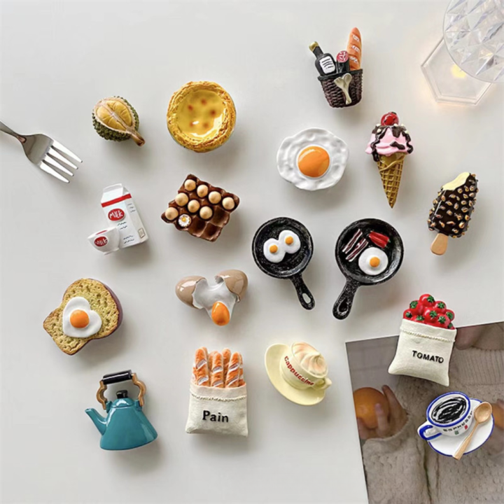 Food-themed%20Fridge%20Sticker%20Three-dimensional%20Resin%20Magnet%20Resin%20Fridge%20Magnet%20Egg%20Bread%20Coffee%20Fridge%20Magnet%20Breakfast%20Decoration%20Sticker%20-%20Image%202
