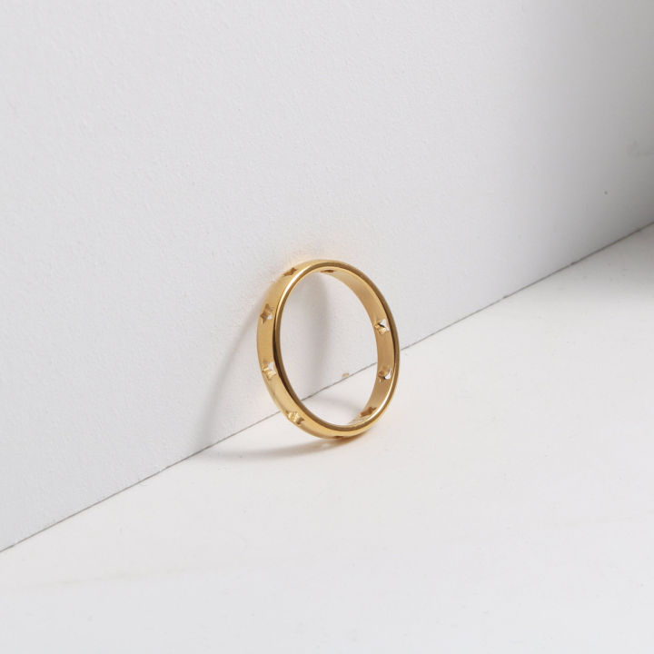 Stainless%20Steel%20Jewelry%20Women%20Rings%2018K%20Gold%20Plate%20Curved%20Hollow%20Star%20Rings%20for%20Women%20-%20Image%203