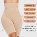 Women High Waist Tummy Control Body Shaper Pants Premium Cotton and skin-friendly.