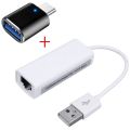 USB Ethernet Adapter USB to Ethernet Lan RJ45 Network Card Cable Line Card Ethernet Adapter for PC Laptop windows7 LAN adapter.