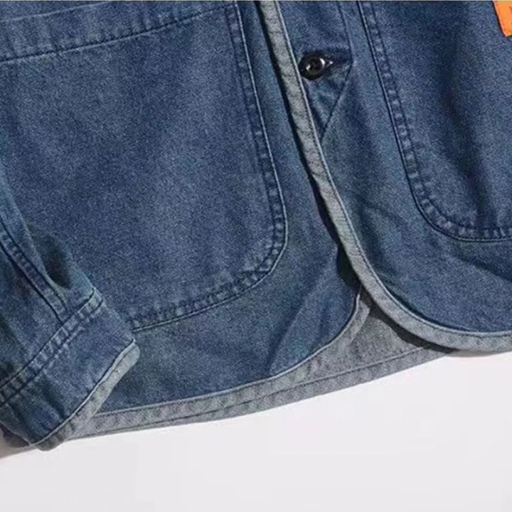 Japan%20Style%20Amekaji%20V-Neck%20Single%20Breasted%20Men%20Denim%20Jacket%202023%20Spring%20Mens%20Vintage%20Jean%20Jackets%20-%20Image%204