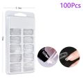 100/500Pcs Natural French Ballet Coffin False Nails Tips Half Cover French Acrylic ABS Tips Artificial 0 -9 Nail Art Tips. 