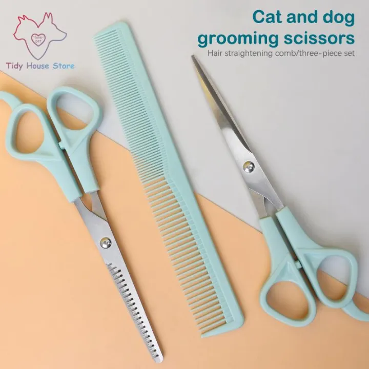 3pcs/set%20Pet%20Dog%20Professional%20Grooming%20Scissors%20Shears%20Hair%20Flat%20Scissor%20Comb%20Animal%20Cat%20Hair%20Cut%20Barber%20Cutting%20Tool%20Kit%20-%20Image%202