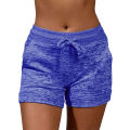 Womens Solid Elasticated Waist Shorts Ladies Summer Yoga Gym Fitness Jogging Hot Pants Sweatpants Clothing.