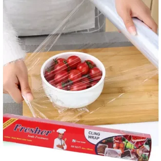 Fresher%20Plastic%20Stretch%20Wrap%20Clear%20Cling%20Food%20Grade%20PE%20Vinyl%20Film%20Plastic%20Wrapping%20Paper%20Roll%2060%20meter%20Ideal%20food%20Wrapping%20paper%20for%20Keeping%20Food%20Fresh%20-%20Image%202