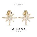 Mikana Make a Utamaro 14k Gold Plated Stud Earrings Accessories Jewelry For Women earings earri. 