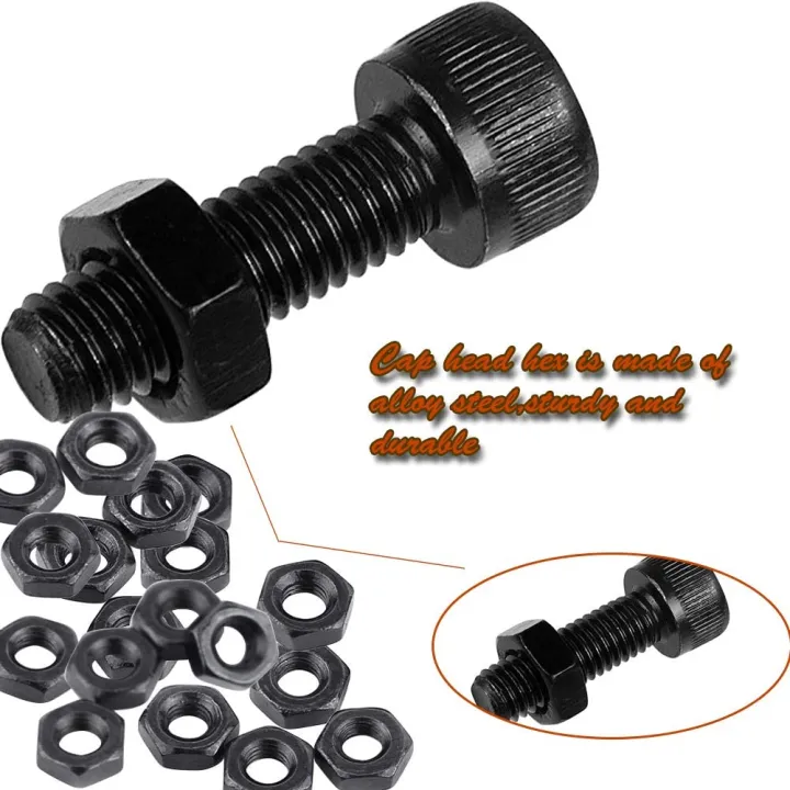 300%20Pcs%20Nuts%20Bolts%20Set%20Hex%20Bolts%20Nut%20and%20Washer%20Assortment%20Screws%20Bolts%20M3%20Tool%20Kit%20with%20Plastic%20Box%20(Black)%20-%20Black%20-%20Image%203