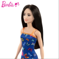 Barbie T7439 Brand Entry Doll Asst Barbie Doll (11.5 inches) with Colorful Butterfly Logo Print Red Dress & Strappy Heels, Great Gift for Ages 3 Years Old & Up.