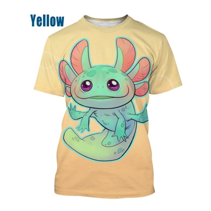 Axolotl%203D%20Print%20T-shirt%20Newest%20Animal%20Fashion%20Unisex%20Personality%20Creative%20Short%20Sleeve%20-%20Image%204