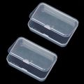 Clear Plastic With Lid Small Storage Box Collection Container Portable Boxes. 