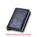 Carbon Fiber Rfid Blocking Protection Men id Credit Card Holder Wallet Leather Metal Business Bank CreditCard Cardholder Case.