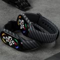 Carbon Fiber Strap For Xiaomi Mi Band 7 nfc Wristband smartwatch MIband 5 silicone bracelet correa Mi Band 4 5 3 6 accessories. 