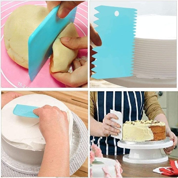 Cake%20Turntable,%2012%20Piece%20Cake%20Decorating%20Nozzle%20Set,%203%20in%201%20Multi%20Function%20Knife%20Set,%203%20Side%20Scrapper,%20Silicone%20Spatula%20and%20Brush%20Set,%208%20Measuring%20Cups%20and%20Spoon%207%20items%20Combo%20Pack%20-%20Image%206