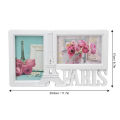 2PCS Rectangle Photo Frame Home Decorative Photo Frame 2 Hole Wedding Picture US. 