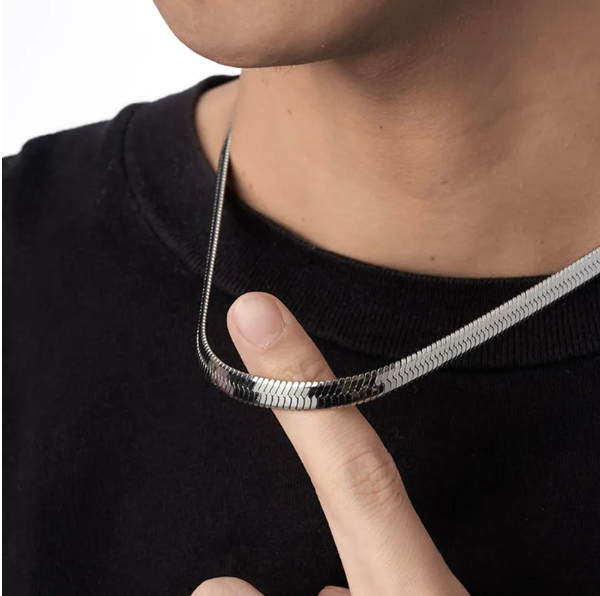 Snake%20Chain%20For%20Men%20And%20Boys%20Rhodium%20Plated%20Stainless%20Steel%20Chain%20-%20Image%203