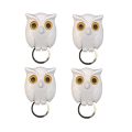1/5pcs Scary Night Owl Magnetic Key Hooks Adhesive Hold Keychain Key Hanger Will Open Eyes Wall Decorative Hook For Kitchen Home. 