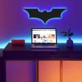 3D Batman Led Wall Lamp - Gaming Decor Unic Collection room decor Eagle mart - Black. 