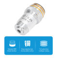 Achromatic Objective Lens, Fine Workmanship 20.2mm Interface 10X Microscope Lens for Biological Microscopes.