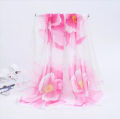 2024 Summer New Women's Lucky Bird Girl Chiffon Long Silk Scarf, Yiwu Small Scarf, Flower Scarf, Scarf, 38 Festival. 