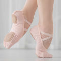Canvas Ballet Slipper Split-Sole Shoes Fitness Gymnastics Flats Pink_32. 