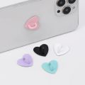 1/4Pcs Mini Self Adhesive Metal Heart Phone Charm Holder Case Finger Ring Stand Hook Cute Buckle Charms Clasp for Samsung iPhone. 