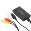 2X S-Video to HDMI Converter S-Video and 3RCA CVBS Composite to Audio Video Converter Support 1080P 720P.