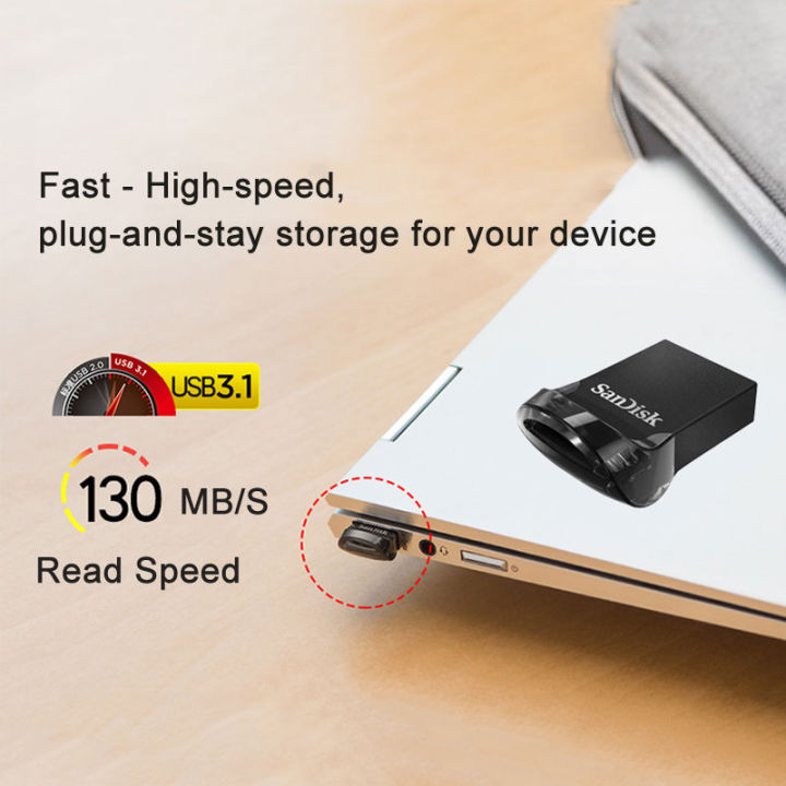 SanDisk%20Original%20Ultra%20Fit%20USB%203.2%20Gen%201%20Flash%20Drive%20512GB%20256GB%20128GB%2064GB%2032GB%20130MB/s%20Pendrive%20High%20Speed%20Mini%20USB%20Stick%20-%20Image%204
