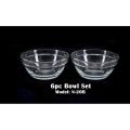 6Pcs Glass Bowl Set Nasir N-20B.