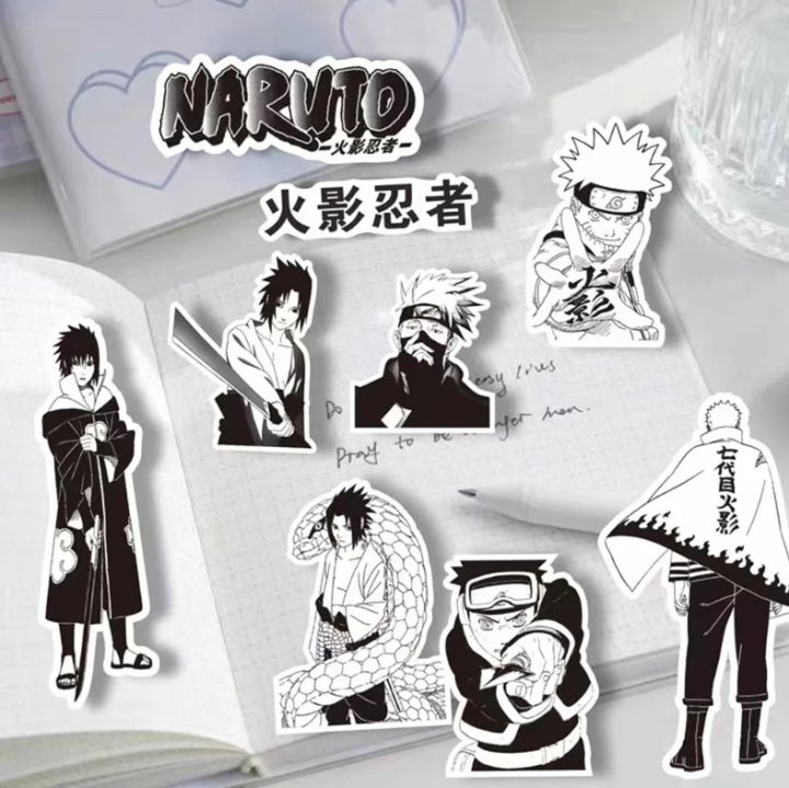 65Pcs/Sets%20One%20Piece%20Roronoa%20Zoro%20Luffy%20Black%20&%20White%20PVC%20Waterproof%20Stickers%20For%20Wall%20Guitar%20Luggage%20Laptop%20Note%20Book%20-%20Image%202