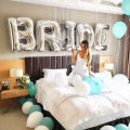 【Buried Buzie】32Inch Rose Gold Silver Bride To Be Balloon Wedding Decorations Bride Letters Foil Ballon Bridal Shower Bachelor Party Supplies. 