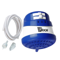 Electric Instant Hot Water Shower - White & Blue. 