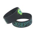 1PC 1 Inch Ink Filled Logo JACKSEPTICEYE Silicone Wristband Wide Green Eyes Games Bracelet Bangels For Gifts SH202. 