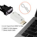 HDMI to VGA Conversion Adapter - Effortlessly Link Your HDMI Devices with VGA Monitors. 